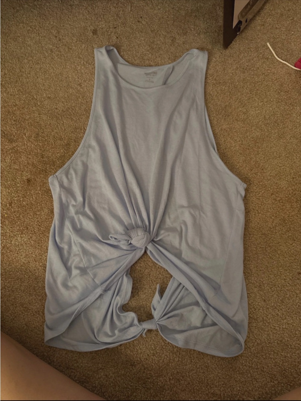 Mossimo Supply Co. Light Blue Front-Tie Tank